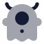 Alien icon with bulk rounded style