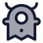 Alien icon with duotone standard style