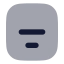 Alignboxbottomcenter icon with bulk rounded style