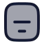 Alignboxbottomcenter icon with duotone rounded style
