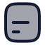 Alignboxbottomleft icon with duotone rounded style