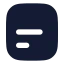 Alignboxbottomleft icon with solid rounded style