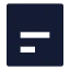 Alignboxbottomleft icon with solid sharp style