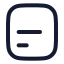 Alignboxbottomleft icon with stroke rounded style