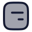Alignboxmiddleright icon with duotone rounded style