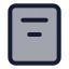 Alignboxtopcenter icon with duotone standard style