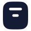 Alignboxtopcenter icon with solid rounded style
