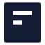 Alignboxtopleft icon with solid sharp style