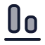 Alignendhorizontal icon with duotone standard style