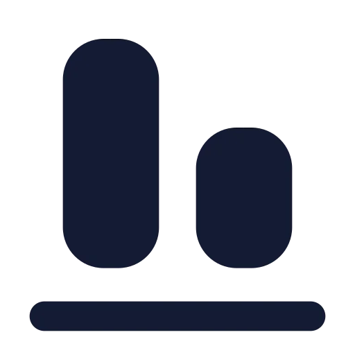 Align End Horizontal Icon in Solid Rounded style