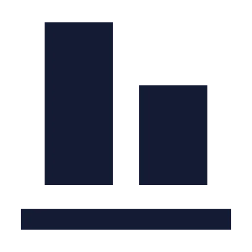 Align End Horizontal Icon in Solid Sharp style