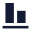 Alignendhorizontal icon with solid sharp style