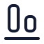 Alignendhorizontal icon with stroke rounded style