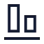 Alignendhorizontal icon with stroke sharp style