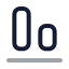 Alignendhorizontal icon with twotone rounded style