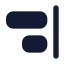 Alignendvertical icon with solid rounded style