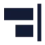 Alignendvertical icon with solid sharp style