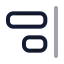 Alignendvertical icon with twotone rounded style