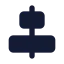 Alignhorizontalcenter icon with solid standard style