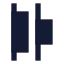 Alignhorizontaldistributestart icon with solid sharp style