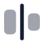 Alignhorizontaljustifycenter icon with bulk rounded style