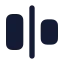 Alignhorizontaljustifycenter icon with solid rounded style