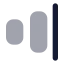 Alignhorizontaljustifyend icon with bulk rounded style