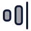 Alignhorizontaljustifyend icon with duotone rounded style