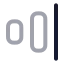 Alignhorizontaljustifyend icon with twotone rounded style