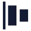 Alignhorizontaljustifystart icon with solid sharp style