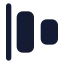 Alignhorizontaljustifystart icon with solid standard style