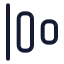 Alignhorizontaljustifystart icon with stroke rounded style