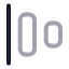 Alignhorizontaljustifystart icon with twotone rounded style
