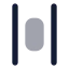 Alignhorizontalspacearound icon with bulk rounded style