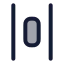 Alignhorizontalspacearound icon with duotone rounded style