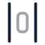 Alignhorizontalspacearound icon with twotone rounded style