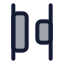 Alignhorizontalspacebetween icon with duotone standard style
