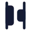 Alignhorizontalspacebetween icon with solid standard style