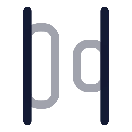 Align Horizontal Space Between Icon in Twotone Rounded style