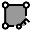 Alignkeyobject icon with duotone rounded style