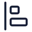 Alignleft icon with stroke standard style