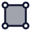 Alignselection icon with duotone rounded style