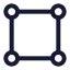 Alignselection icon with stroke rounded style