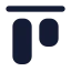 Alignstarthorizontal icon with solid standard style