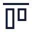 Alignstarthorizontal icon with stroke sharp style
