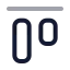 Alignstarthorizontal icon with twotone rounded style