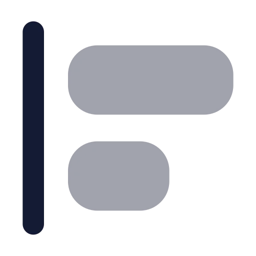 Align Start Vertical Icon in Bulk Rounded style