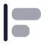Alignstartvertical icon with bulk rounded style