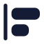 Alignstartvertical icon with solid rounded style