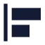 Alignstartvertical icon with solid sharp style